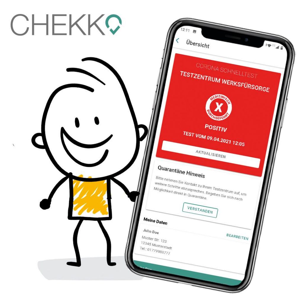 Chekko_ergebnis_positiv